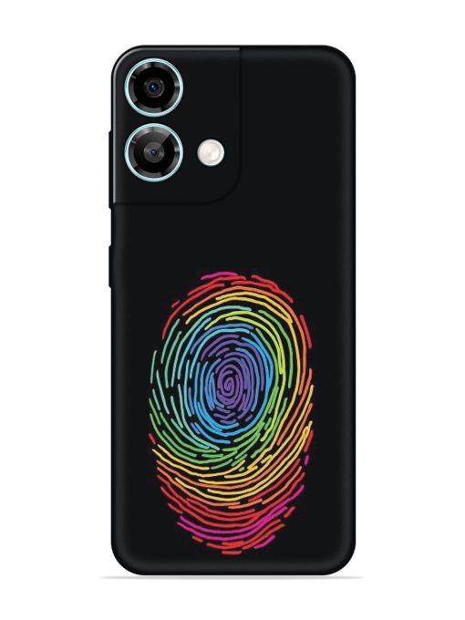 Fingerprint Of Thumb Art Embossed Soft Silicone Case for Lava Yuva 3 Pro Zapvi