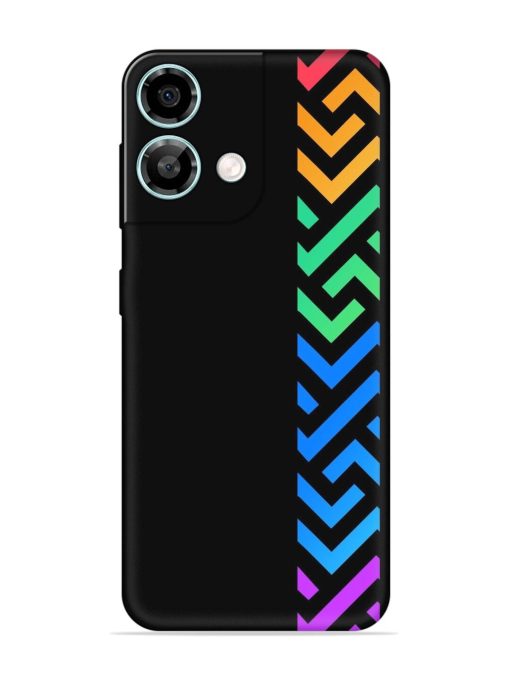 Colorshape Stripes Embossed Soft Silicone Case for Lava Yuva 3 Pro