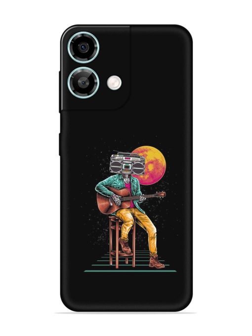 Minimalist Music Embossed Soft Silicone Case for Lava Yuva 3 Pro Zapvi