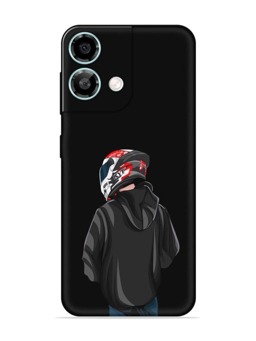 Motorcycle Rider Embossed Soft Silicone Case for Lava Yuva 3 Pro Zapvi