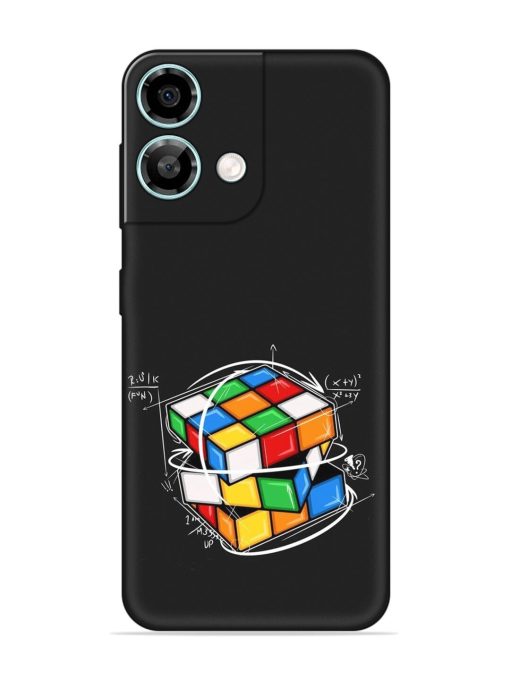 Cubik Vector Embossed Soft Silicone Case for Lava Yuva 3 Pro Zapvi