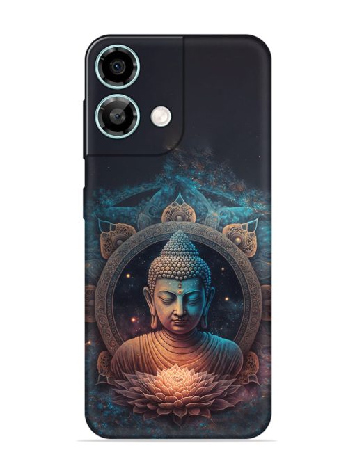 Gautam Buddha Embossed Soft Silicone Case for Lava Yuva 3 Pro Zapvi