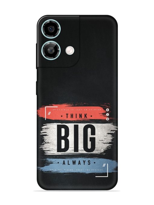 Think Big Always Embossed Soft Silicone Case for Lava Yuva 3 Pro Zapvi