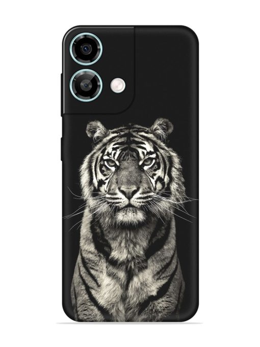 Tiger Art Embossed Soft Silicone Case for Lava Yuva 3 Pro Zapvi