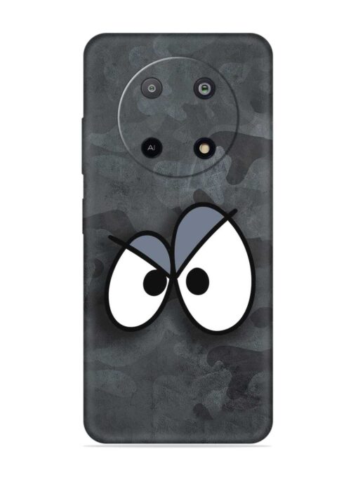 Big Eyes Night Mode Embossed Soft Silicone Case for Lava Yuva (5G) Zapvi