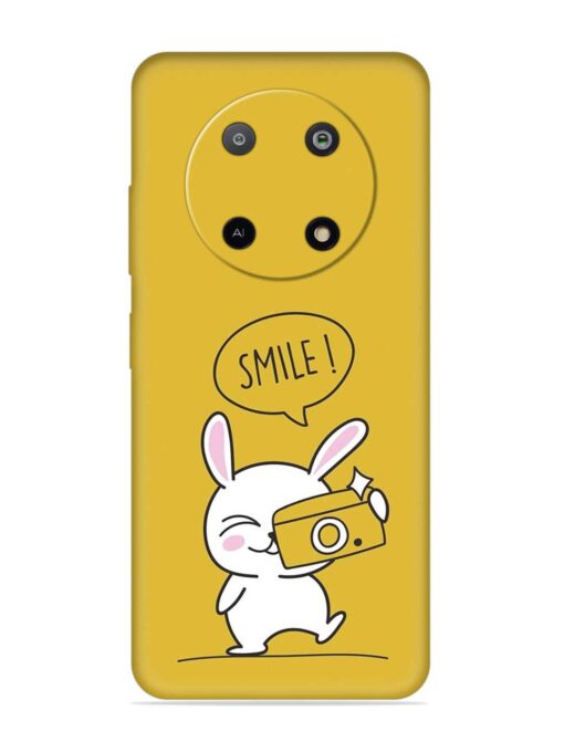 Hey Smile Please Embossed Soft Silicone Case for Lava Yuva (5G) Zapvi