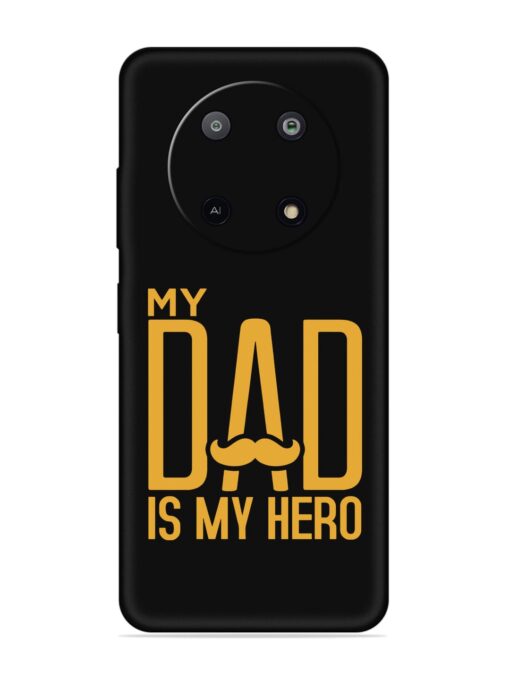 My Dad Is My Hero Embossed Soft Silicone Case for Lava Yuva (5G)