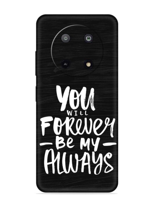 You Will Forever Embossed Soft Silicone Case for Lava Yuva (5G) Zapvi