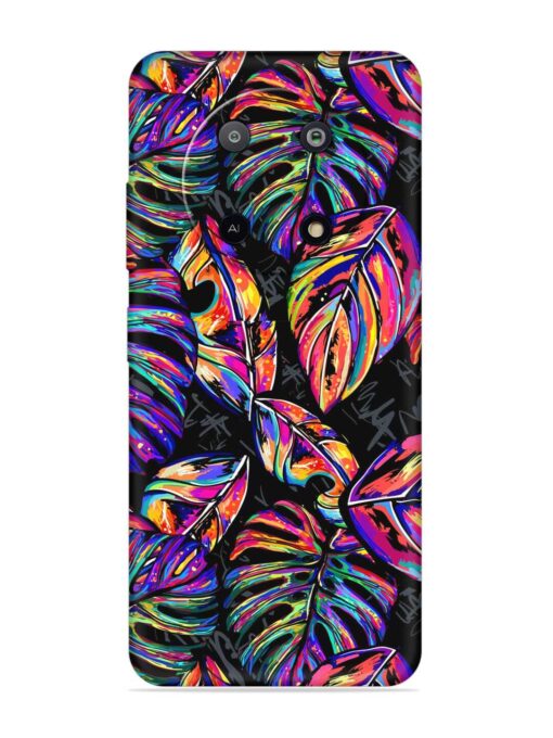 Tropical Seamless Vector Embossed Soft Silicone Case for Lava Yuva (5G) Zapvi