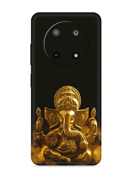 Lord Ganesha Indian Festival Embossed Soft Silicone Case for Lava Yuva (5G)