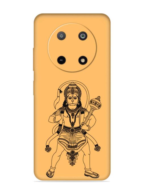 Indian God Hanuman Embossed Soft Silicone Case for Lava Yuva (5G)