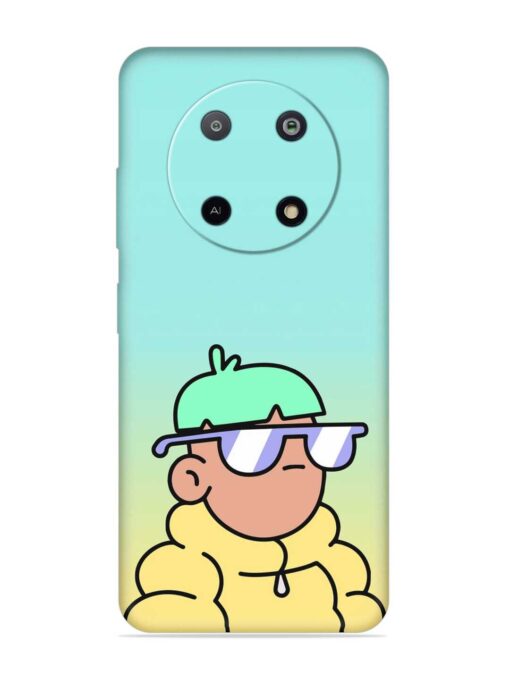 Doodles Cool Character Embossed Soft Silicone Case for Lava Yuva (5G) Zapvi