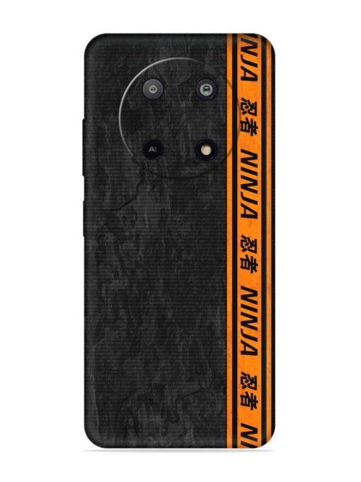 Ninja Srtips Embossed Soft Silicone Case for Lava Yuva (5G)