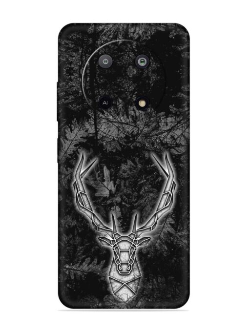 Ancient Deer Embossed Soft Silicone Case for Lava Yuva (5G) Zapvi