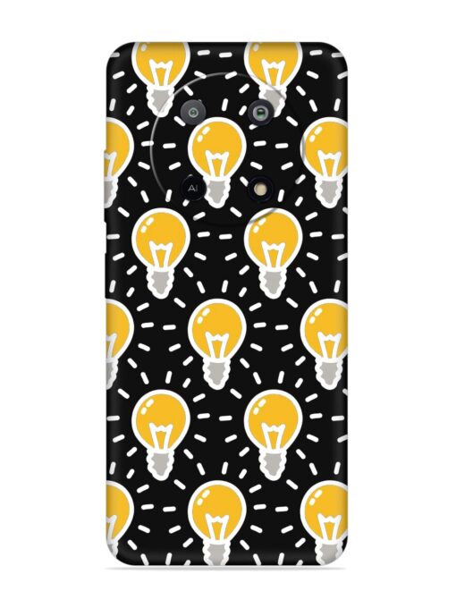 Light Bulb Seamless Embossed Soft Silicone Case for Lava Yuva (5G) Zapvi