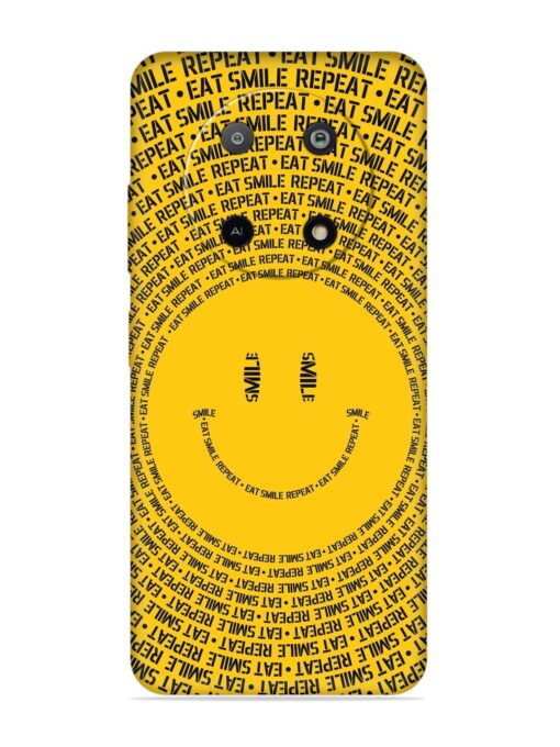 Smiley Embossed Soft Silicone Case for Lava Yuva (5G)