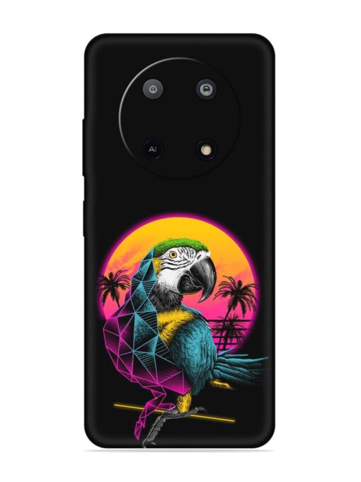 Rad Parrot Embossed Soft Silicone Case for Lava Yuva (5G)