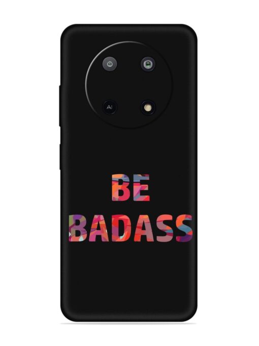 Be Badass Embossed Soft Silicone Case for Lava Yuva (5G)