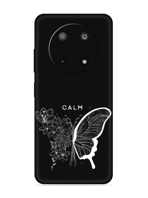 Calm Embossed Soft Silicone Case for Lava Yuva (5G) Zapvi