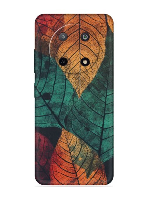 Leaves Artwork Embossed Soft Silicone Case for Lava Yuva (5G) Zapvi