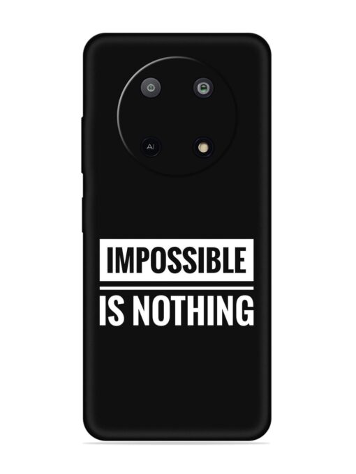 Impossible Is Nothing Embossed Soft Silicone Case for Lava Yuva (5G) Zapvi