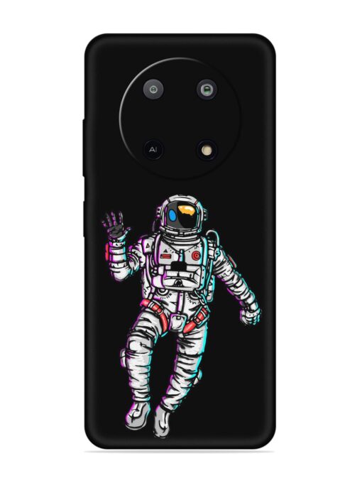 Spaceman Embossed Soft Silicone Case for Lava Yuva (5G) Zapvi