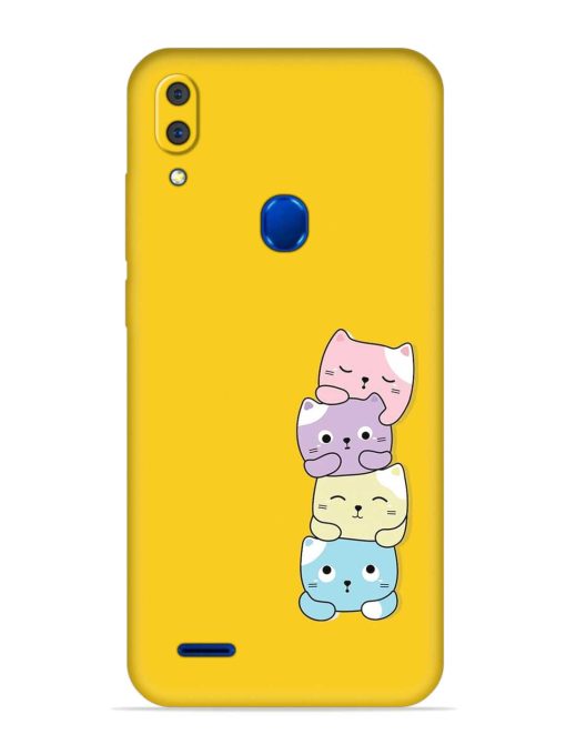 Cartoon Anime Embossed Soft Silicone Case for Lenovo A7 Zapvi