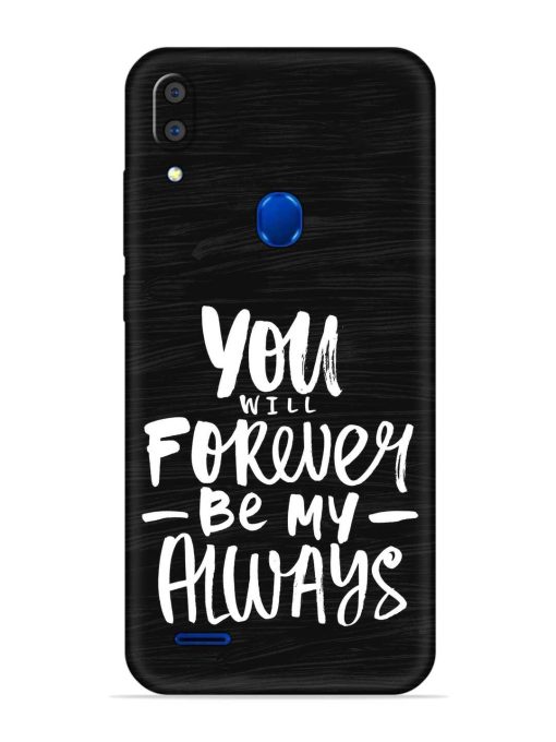 You Will Forever Embossed Soft Silicone Case for Lenovo A7 Zapvi