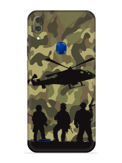 Army Heros Embossed Soft Silicone Case for Lenovo A7 Zapvi