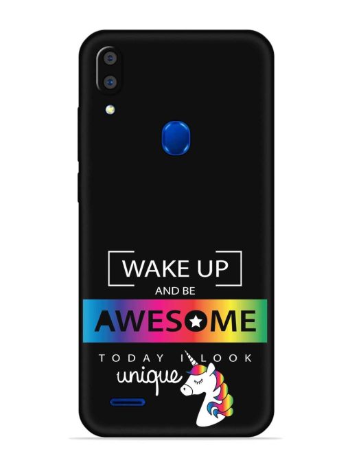 Inspirational Quote Unicorn Embossed Soft Silicone Case for Lenovo A7