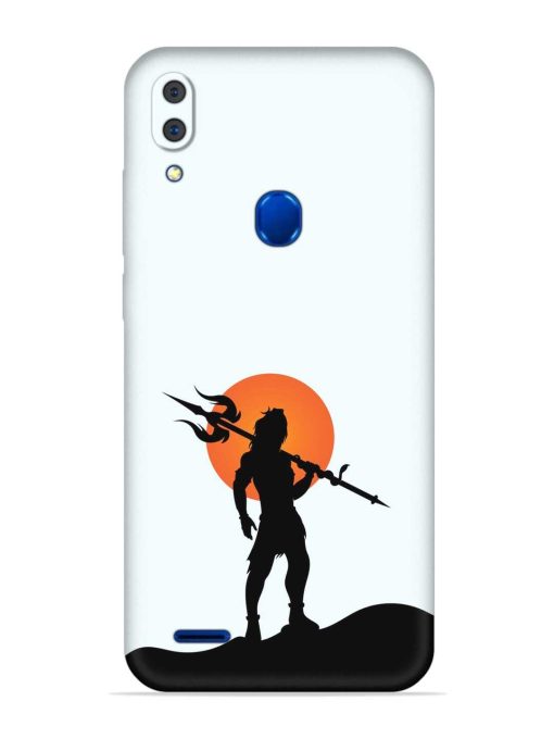 Lord Mahadev Trendy Embossed Soft Silicone Case for Lenovo A7 Zapvi