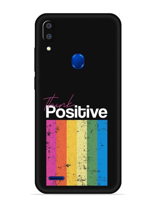 Think Positive Typography Embossed Soft Silicone Case for Lenovo A7