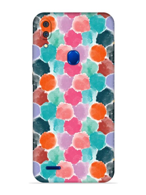 Colorful Seamless Pattern Embossed Soft Silicone Case for Lenovo A7 Zapvi