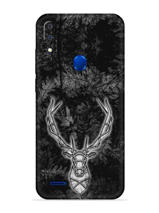 Ancient Deer Embossed Soft Silicone Case for Lenovo A7 Zapvi