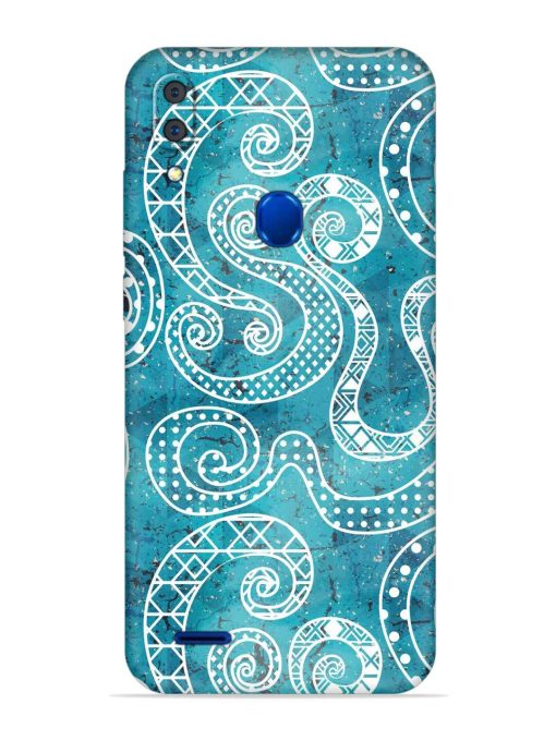 Vintage Curved Seamless Embossed Soft Silicone Case for Lenovo A7