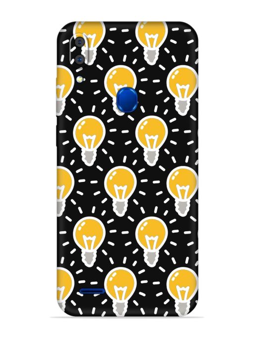 Light Bulb Seamless Embossed Soft Silicone Case for Lenovo A7 Zapvi