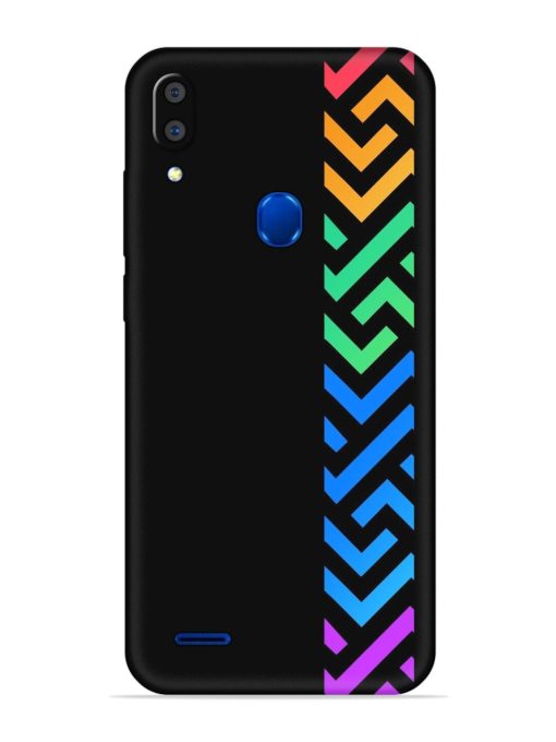 Colorshape Stripes Embossed Soft Silicone Case for Lenovo A7 Zapvi