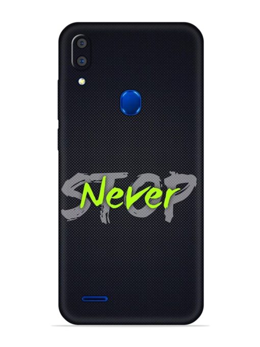 Never Stop Embossed Soft Silicone Case for Lenovo A7 Zapvi