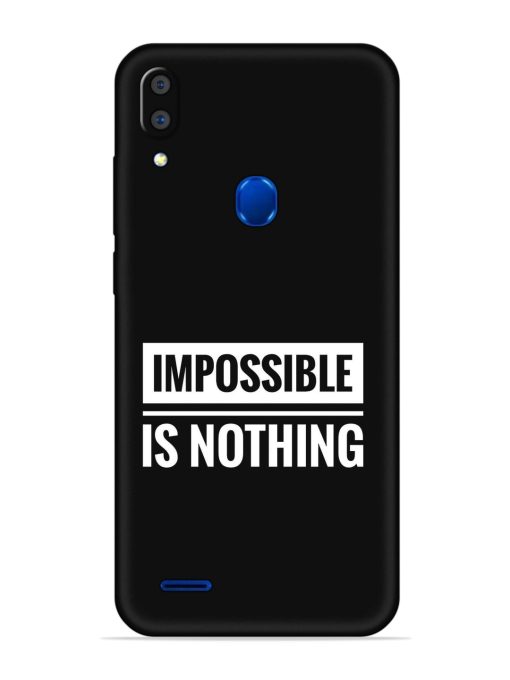 Impossible Is Nothing Embossed Soft Silicone Case for Lenovo A7 Zapvi