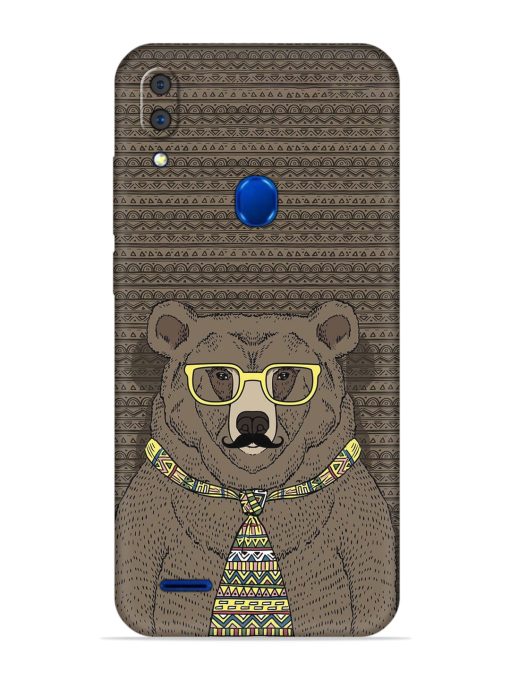 Grizzly Bear Embossed Soft Silicone Case for Lenovo A7 Zapvi