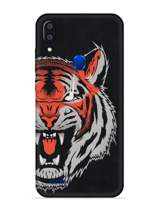 Tiger Aggression Embossed Soft Silicone Case for Lenovo A7 Zapvi