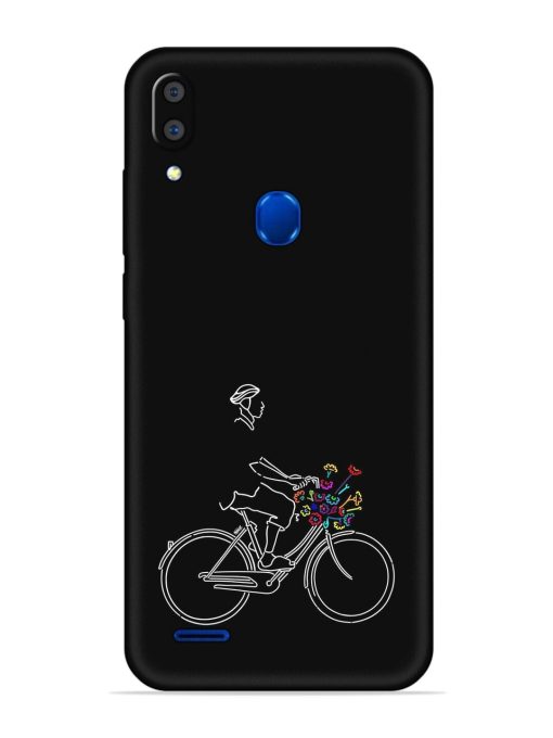 Minimalist Cycle Art Embossed Soft Silicone Case for Lenovo A7