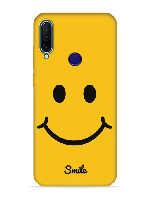 Yellow Smiley Embossed Soft Silicone Case for Lenovo K10 Plus Zapvi