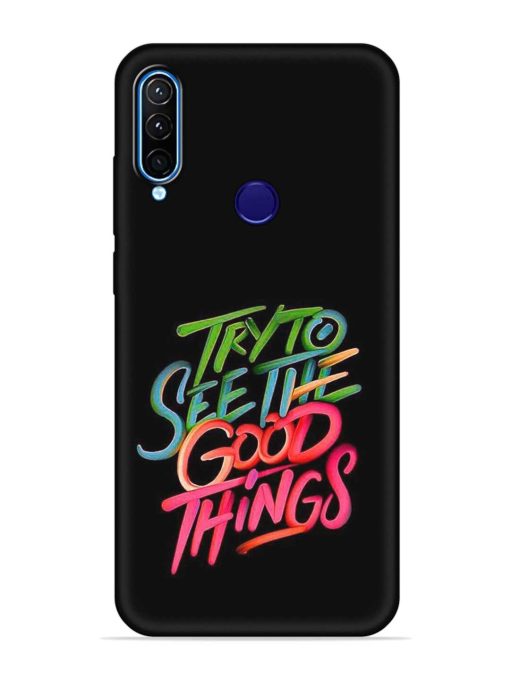 Try To See The Good Things Embossed Soft Silicone Case for Lenovo K10 Plus Zapvi