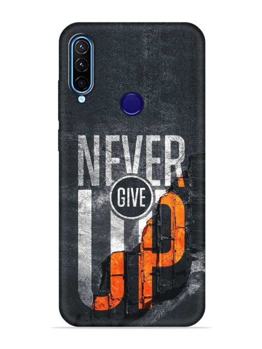 Never Give Up Embossed Soft Silicone Case for Lenovo K10 Plus Zapvi