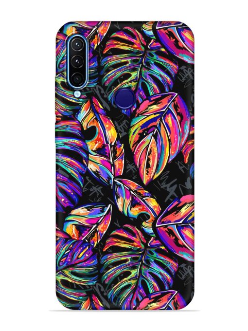 Tropical Seamless Vector Embossed Soft Silicone Case for Lenovo K10 Plus Zapvi