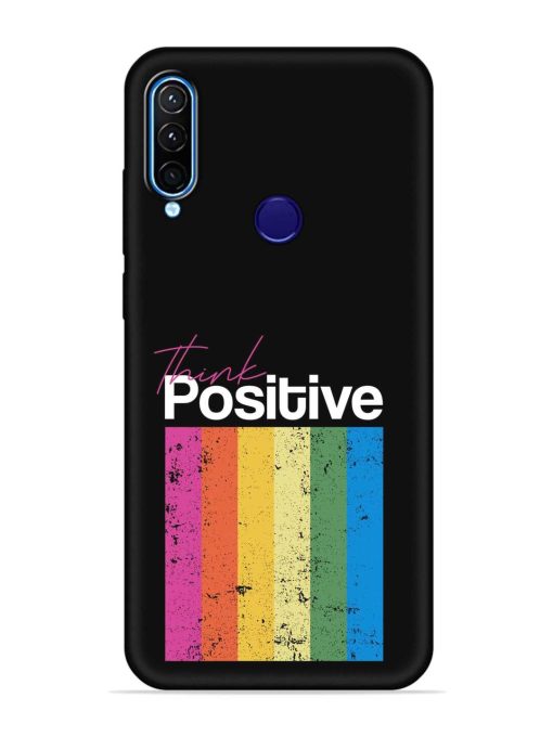 Think Positive Typography Embossed Soft Silicone Case for Lenovo K10 Plus Zapvi