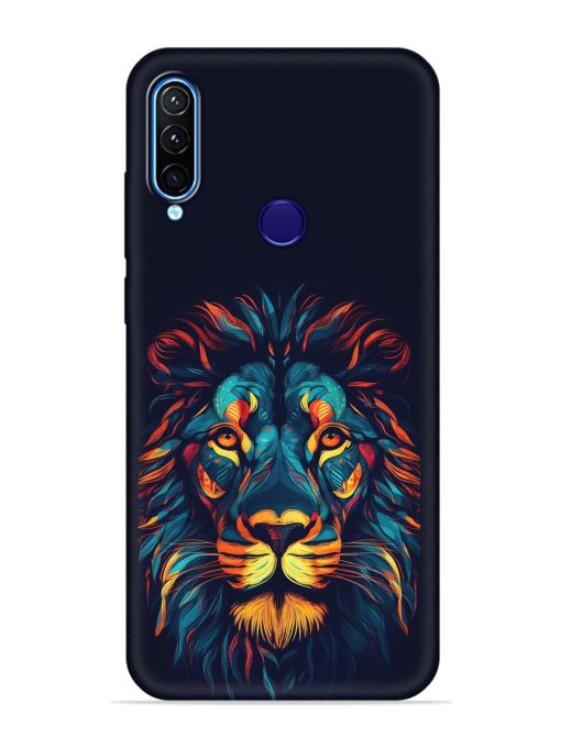 Colorful Lion Embossed Soft Silicone Case for Lenovo K10 Plus Zapvi