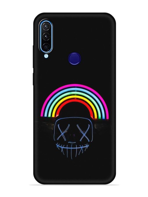 Mask Rainbow Embossed Soft Silicone Case for Lenovo K10 Plus