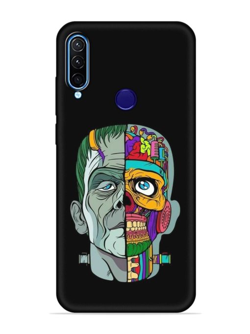 Men Vs Skull Embossed Soft Silicone Case for Lenovo K10 Plus